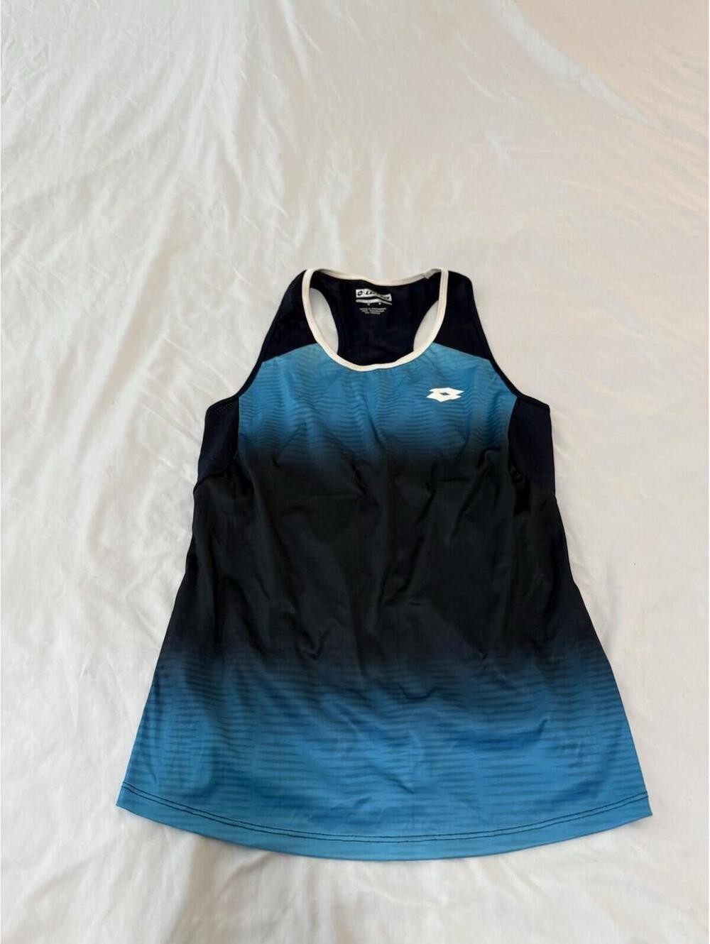 LOTTO Tennis Top - Women's Size Medium Black And Blue 181